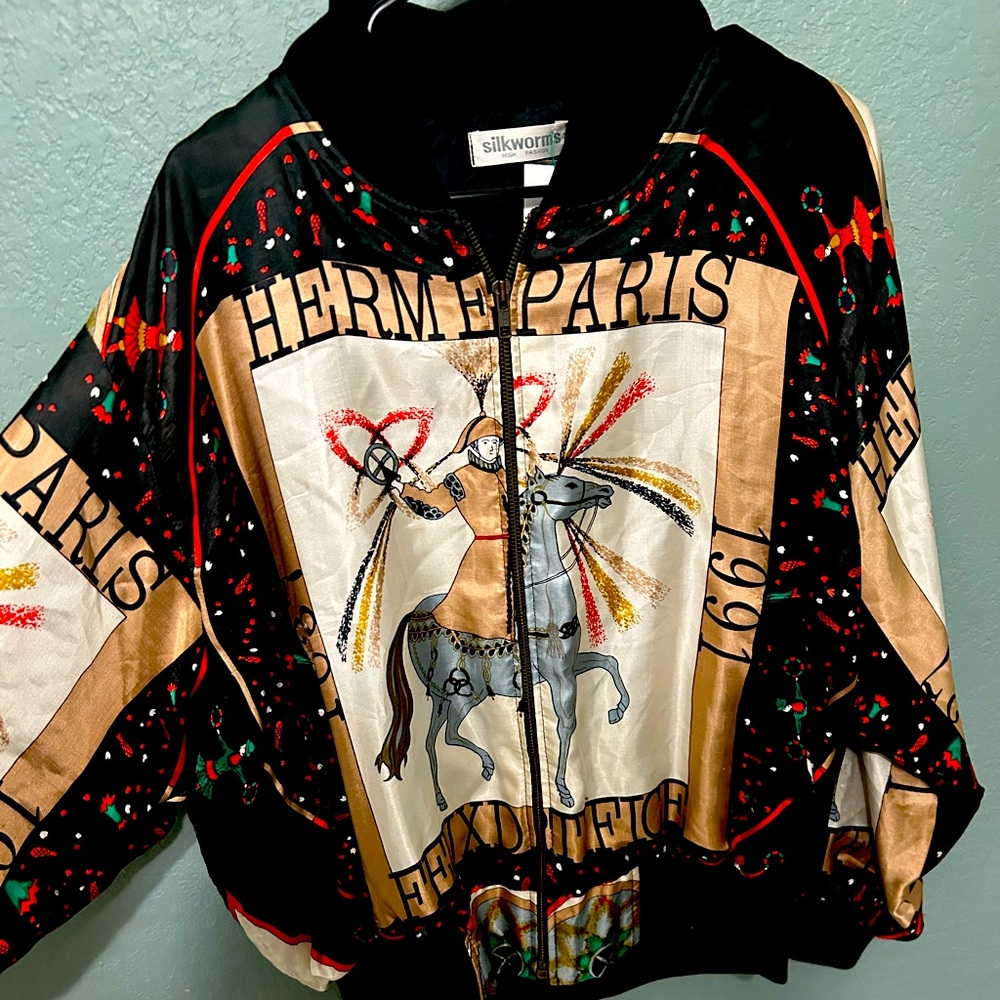 Vintage silkworm’s high fashion jacket.